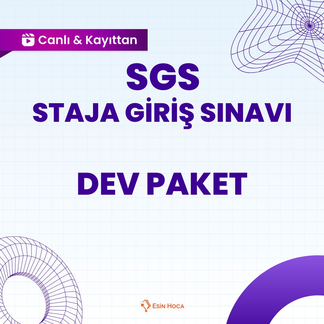 2026/2 SGS Canlı+Kayıttan Dev Paket