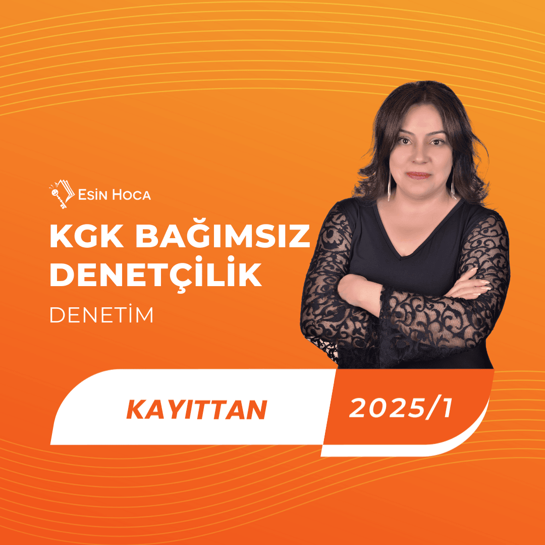 2025/1 KGK Bağımsız Denetçilik Kayıttan Denetim