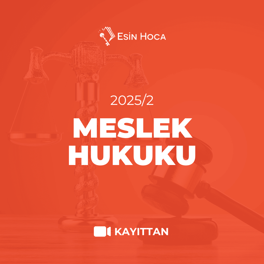 2025/2 SGS Kayıttan Meslek Hukuku