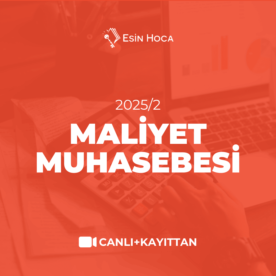 2025/2 SGS Canlı & Kayıttan Maliyet Muhasebesi