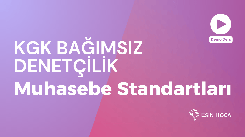 Muhasebe Standartları-Veli Hoca