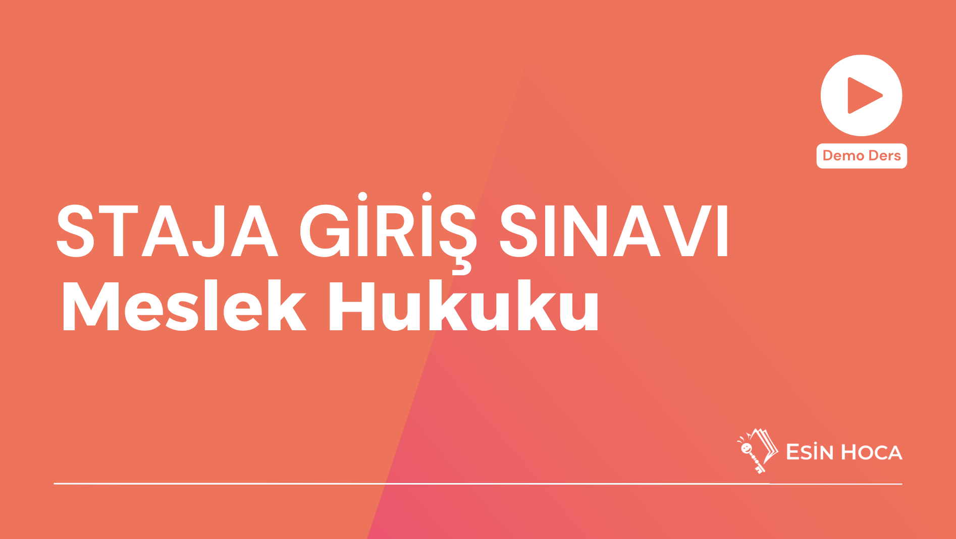 Meslek Hukuku - Esin Hoca