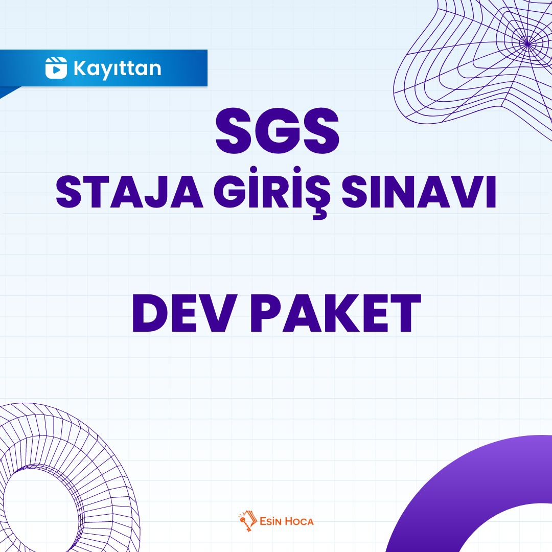 2026/1 SGS Kayıttan Dev Paket