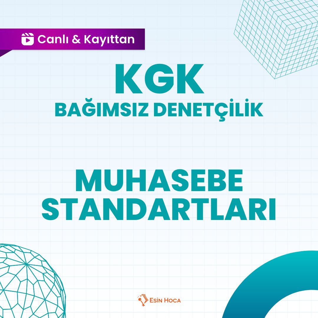 2026/1 KGK Bağımsız Denetçilik Canlı & Kayıttan Muhasebe Standartları