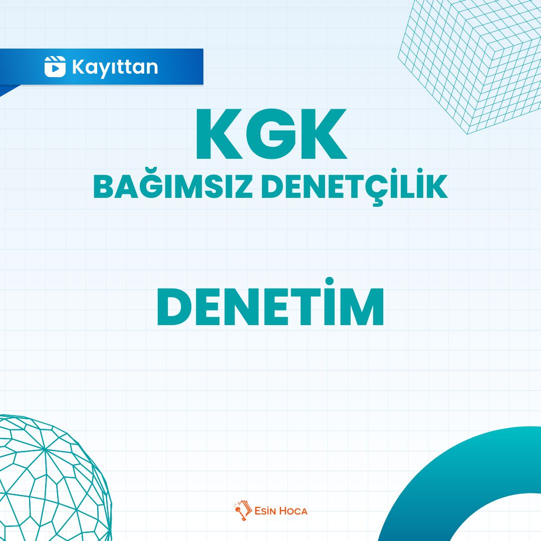 2026/1 KGK Bağımsız Denetçilik Kayıttan Denetim