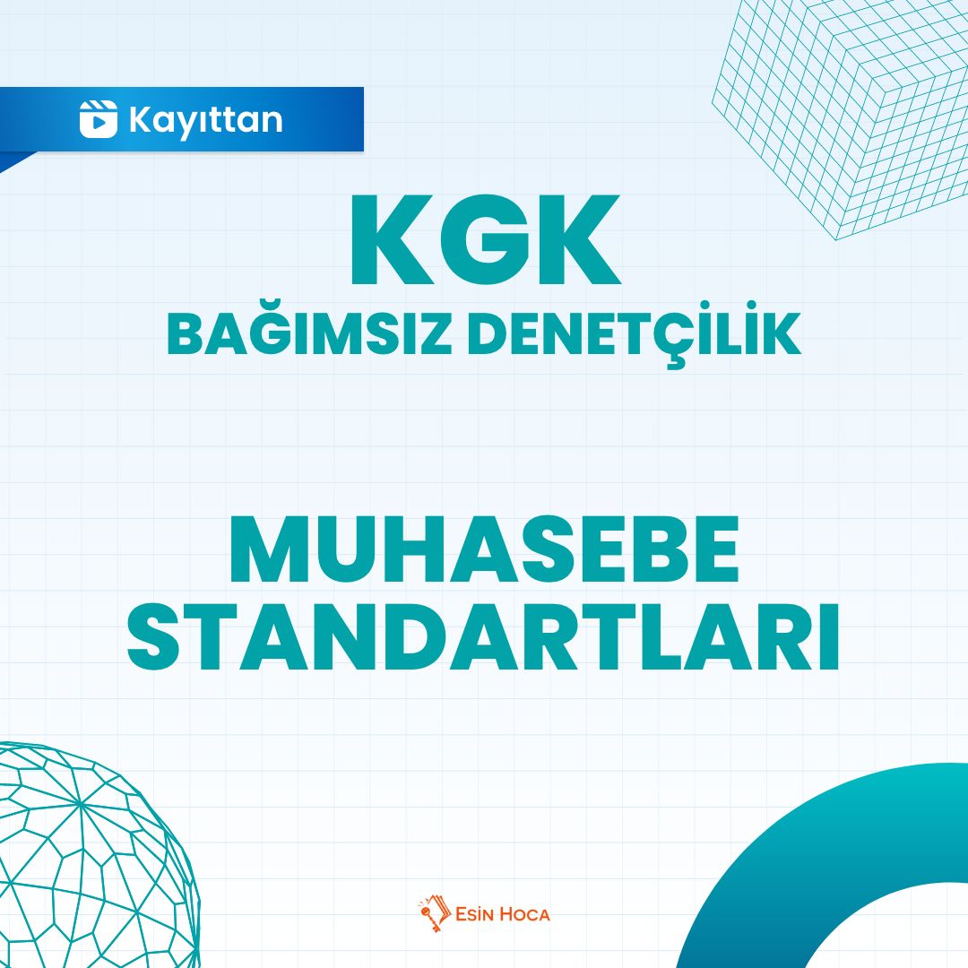 2026/1 KGK Bağımsız Denetçilik Kayıttan Muhasebe Standartları