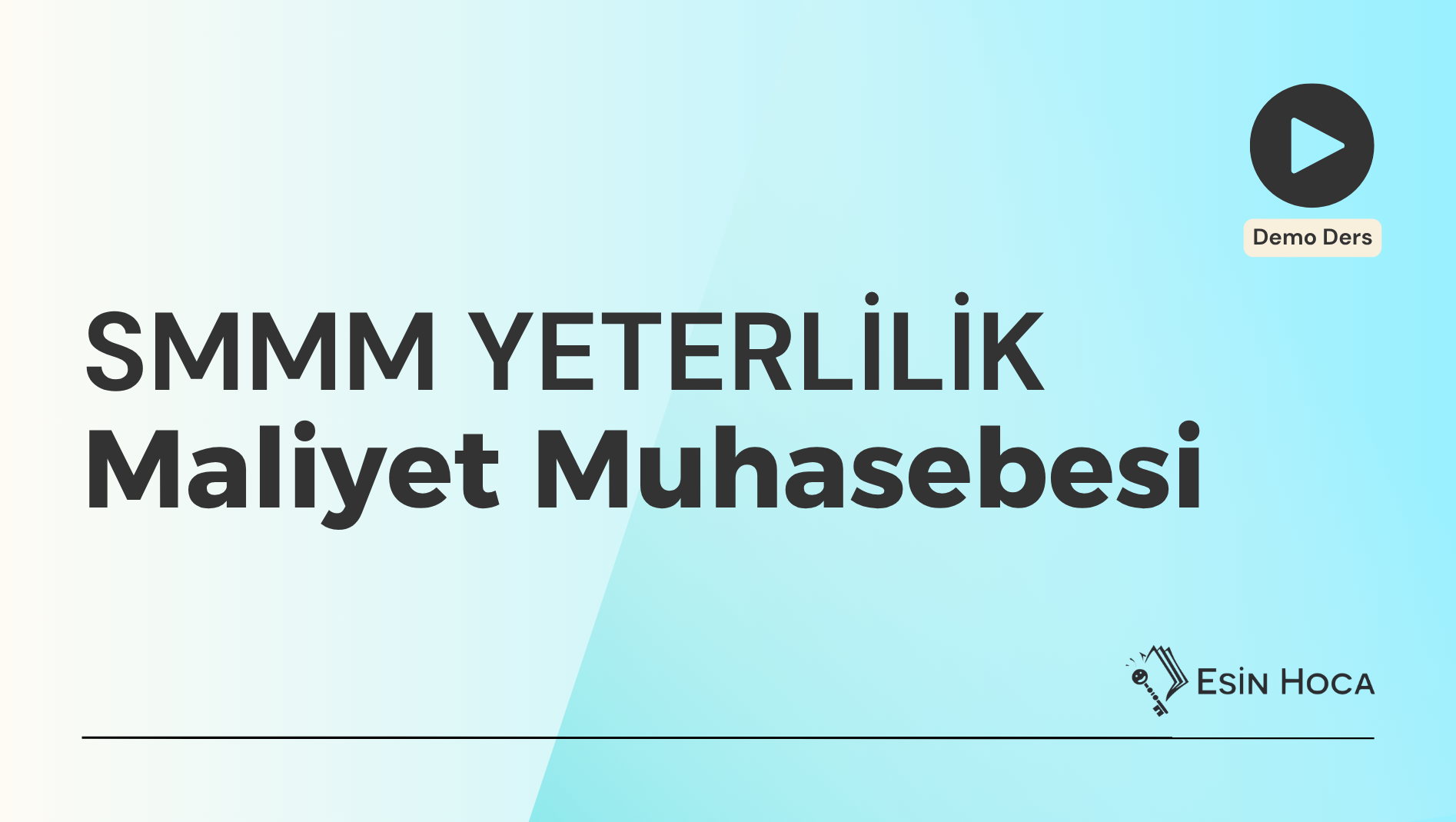 SMMM Yeterlilik & Maliyet Muhasebesi Veli Hoca